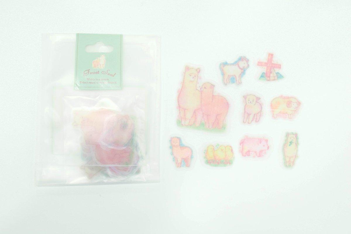 Romantic hand-painted watercolor sticker pack 2nd round decorative matte transparent stickers 50pcs NP-HEZQF-023 - CHL-STORE