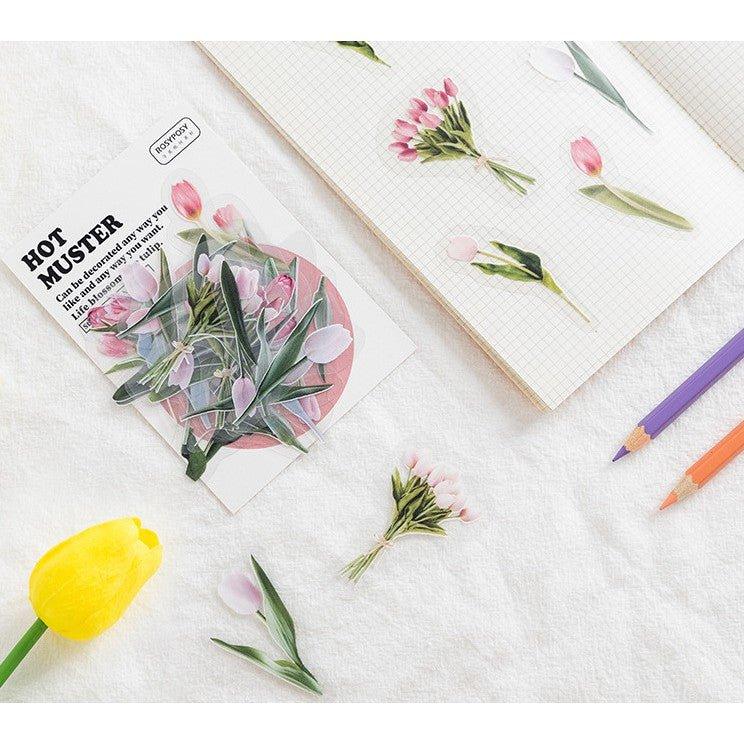 RosyPosy PET ins plant decoration small fresh sticker pack NP-000074 - CHL-STORE