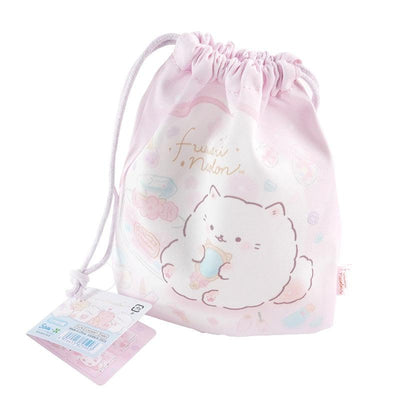 SAN-X SUMIKKO SUMIKKO GURASHI PINK DRAWSTRING POCKET - CHL-STORE