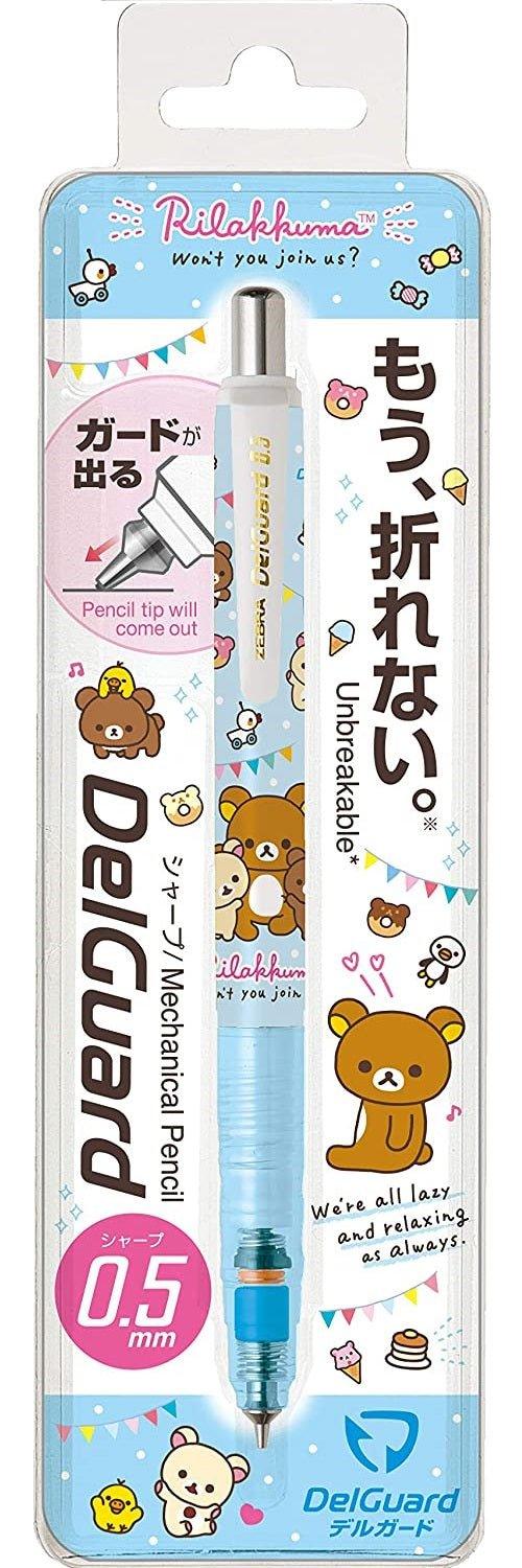 SAN-X x DelGuard PN4010 Rilakkuma 0.5MM Mechanical pencil not easy to break the core - CHL-STORE