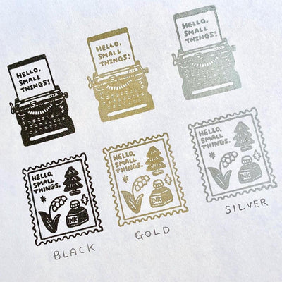 SANBY x ERIC STAMP PAD medium printing pad gold silver black dark blue - CHL-STORE