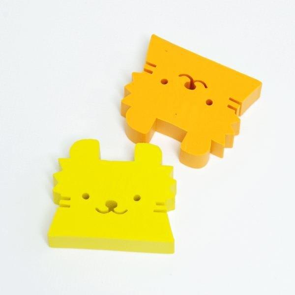 SEED EP-KN2 Smiley Wipes Animal Wipes Modeling Erasers Animal Modeling Wipes Erasers Stackable Erasers Two-Color Wipers - CHL-STORE