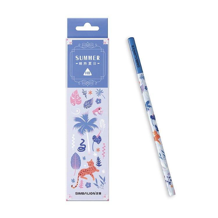 SIMBALION 3304251A Triangle Painted Pencil Colorful Animal Shape 12pcs/dozen HB Pencil Set - CHL-STORE