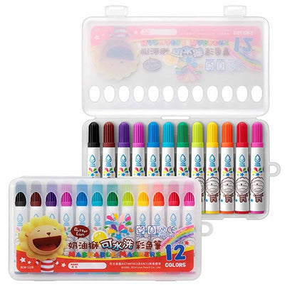 SIMBALION BLW-12/B 12 colors washable color pen non-toxic color pen cone nib - CHL-STORE