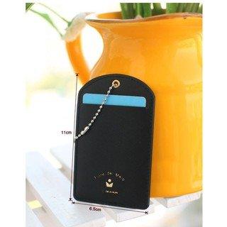 Simple Candy Color Leather Card Holder ID Holder Easy Card Holder Casual Storage Clip Key Ring NP-H7TAF-904 - CHL-STORE