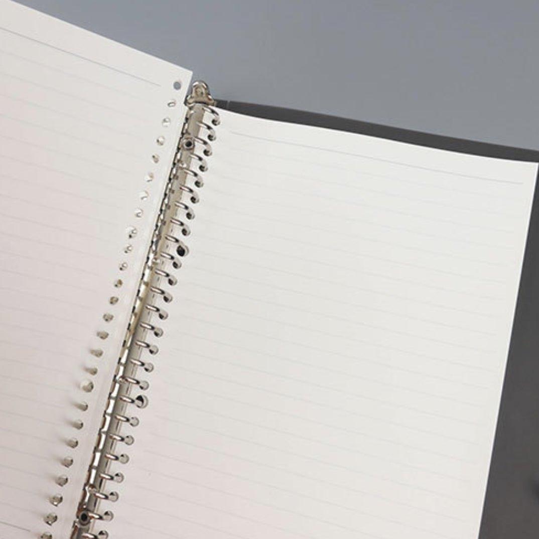 Simple detachable button ring loose-leaf book A5 B5 pp shell horizontal line inner core NP-030049 - CHL-STORE