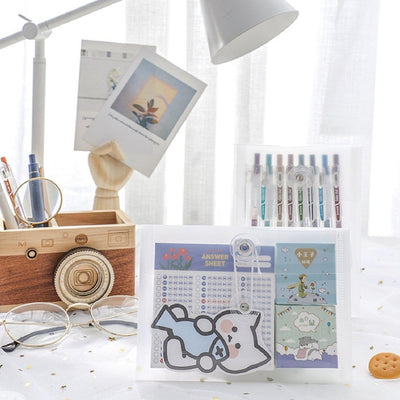 Simple Transparent Winding Waterproof Bill PP Storage Bag NP-020033 - CHL-STORE