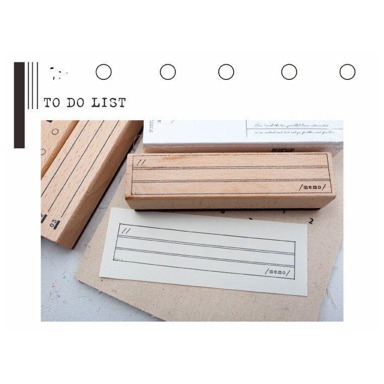 Strangeland Functional Stamp Evolving Memory Wooden Stamp Stamp List Memo NP-H7TYI-601 - CHL-STORE