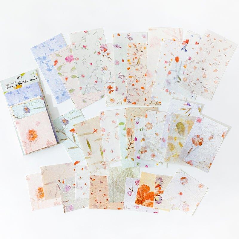 Sugar Poetry Retro Pattern Material Pack Time Collection Book Series Retro Decorative Paper Hand Account Material Paper - CHL-STORE