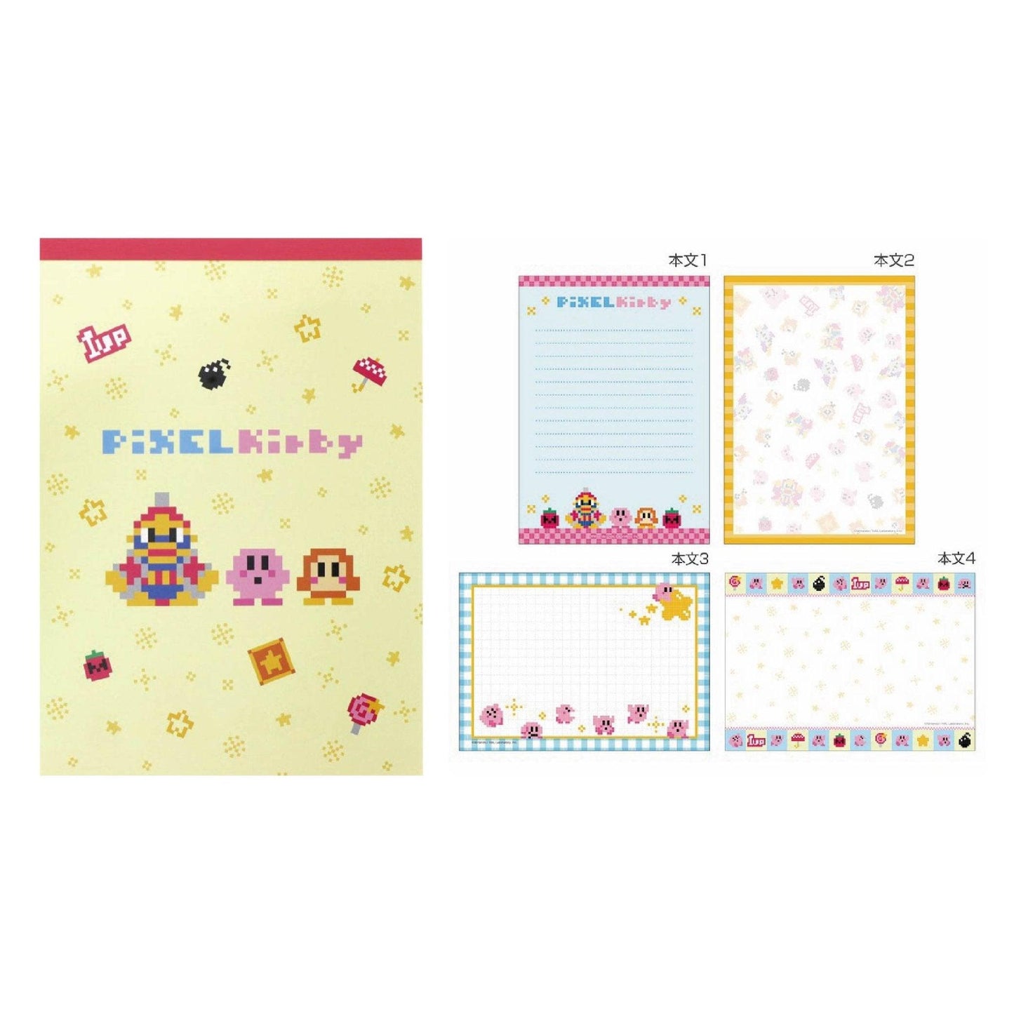 SUN-STAR S28343 Kirby A6 MEMO 100 Pieces Color Party 8bit Pink Yellow - CHL-STORE
