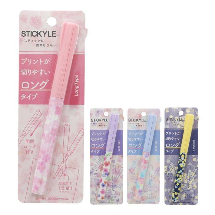 Sun-Star Stickyle Scissors - Compact Type - Violet x Pink