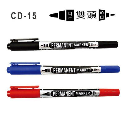 Tomato CD-15 double-ended marker double-ended pen fountain pen black blue red - CHL-STORE