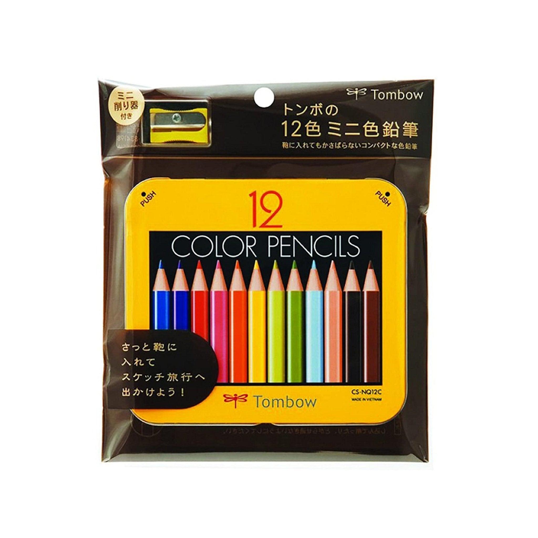 Tombow Iron Box Colored Pencils 12 Sets BCA-151 Mini Colored