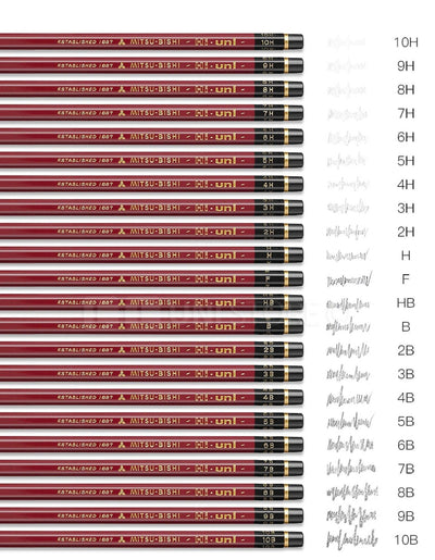 UNI HI-UNI Series HU Advanced Drawing Pencil Drawing Pencil/Single - CHL-STORE
