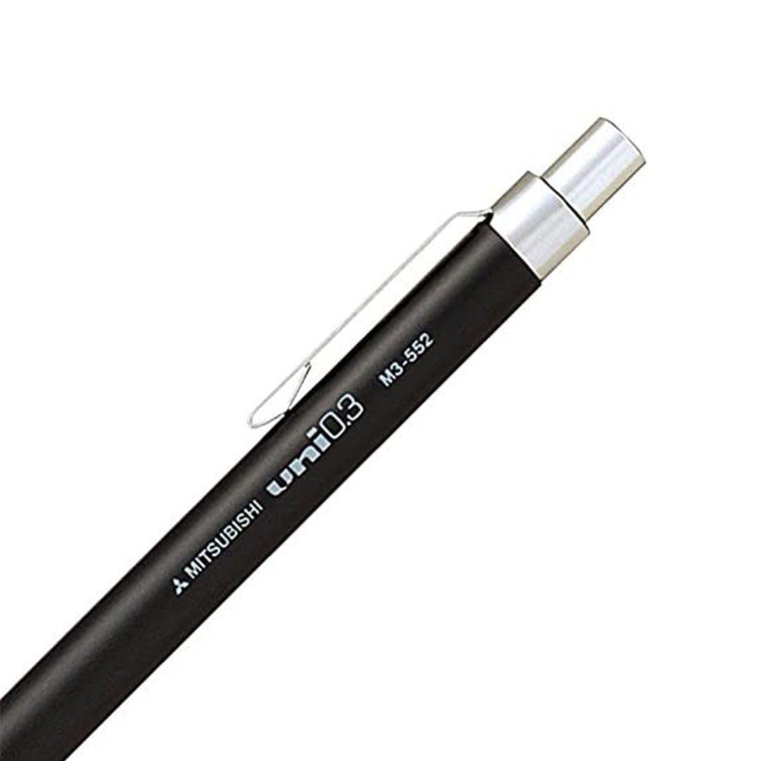 UNI M5-552 Professional Drawing Automatic Pencil Mechanical pencil HB 0.5mm black metal rod - CHL-STORE