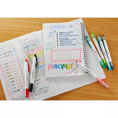 UNI PUS103T3 propus window Limited highlighter set Marker Soft color Basic color Smoke color - CHL-STORE