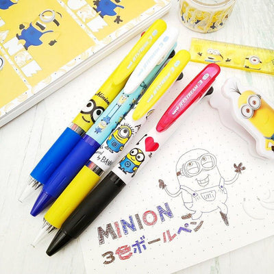 UNI SXE3504M05MIT JETSTREAM Limited Minions three-color pen ballpoint pen 0.5mm ball pen - CHL-STORE