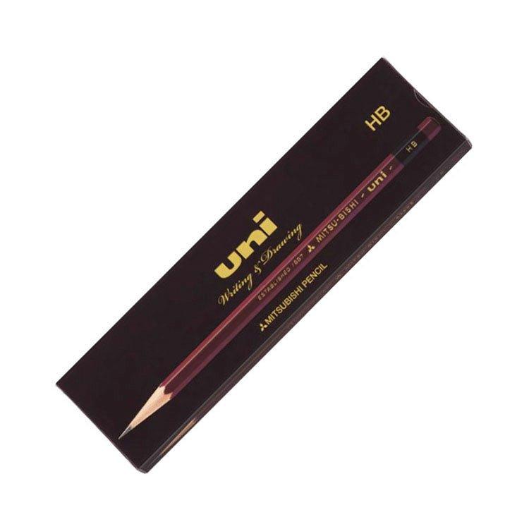 Uni UK(N) Pencil Set 12pcs B pencil wooden pencil UKNB sketch pencil - CHL-STORE