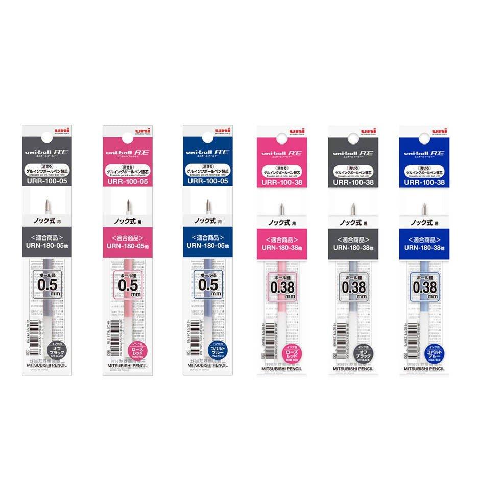UNI URN-180C-05 Uni-Ball RE Soft Color Rod Friction Pen Rubbing Pen Refill URR-100-05 - CHL-STORE