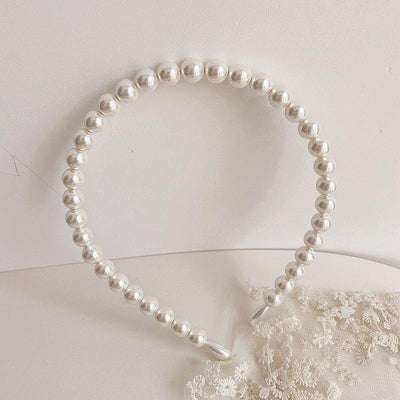 Vintage French Middle-aged Children Princess Style Pearl Hairband AC-000018 - CHL-STORE