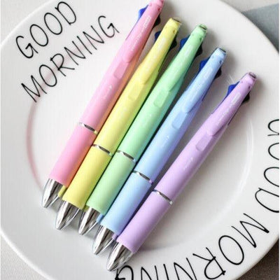 ZEBRA B4SA2 0.7mm 4-Color-Pen + 0.5 Mechanical Pencil Mild Color Series - CHL-STORE