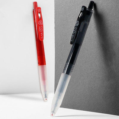 ZEBRA JJ15 SARASA 0.5mm Limited Edition Transparent Gel Gel Pen Black Red - CHL-STORE