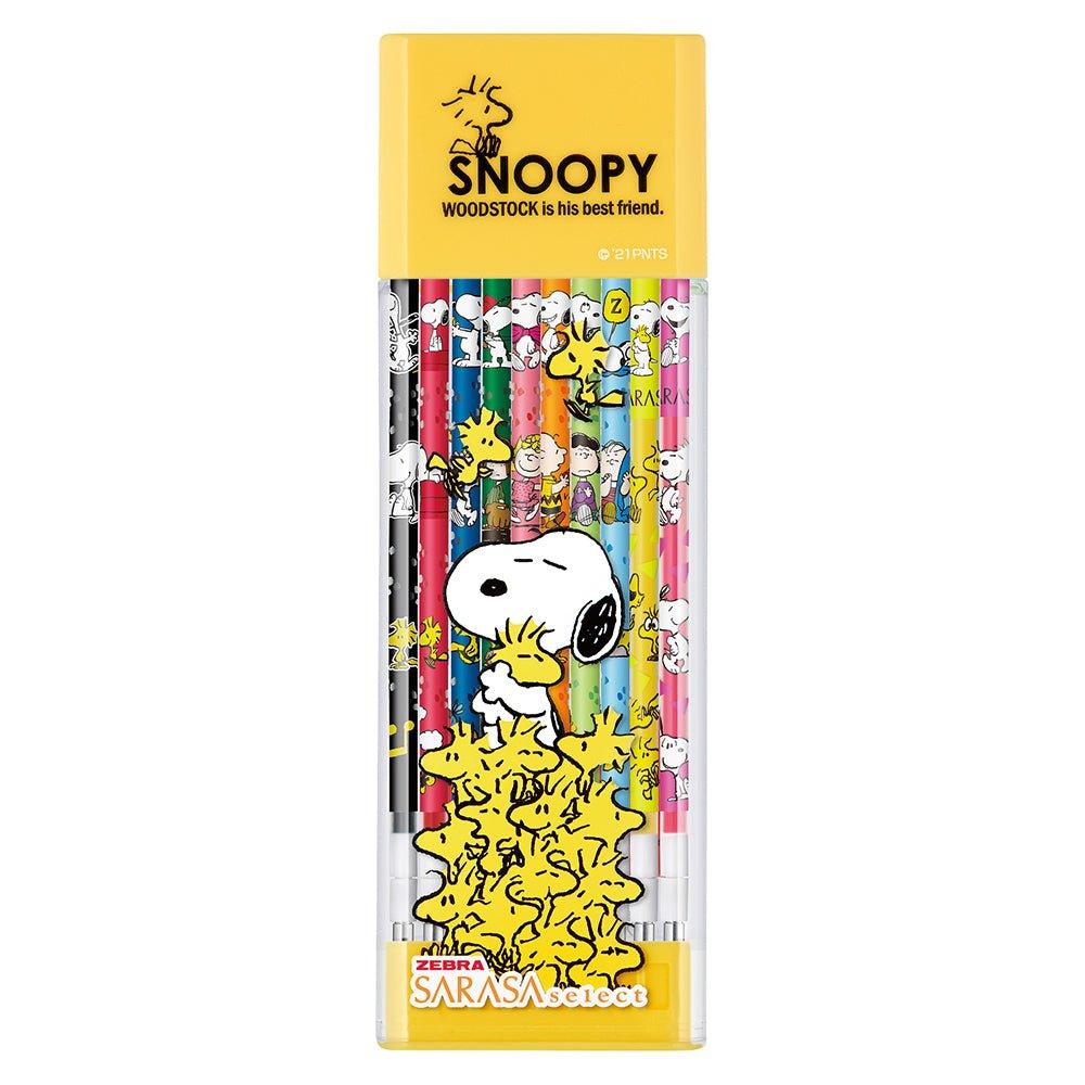 Zebra limited Snoopy SARASA select 0.4MM refill multifunctional refill ten color Set - CHL-STORE