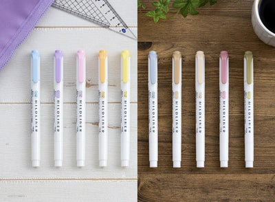 ZEBRA MILDLINER double-headed highlighter soft natural WKT7 new color highlighter - CHL-STORE