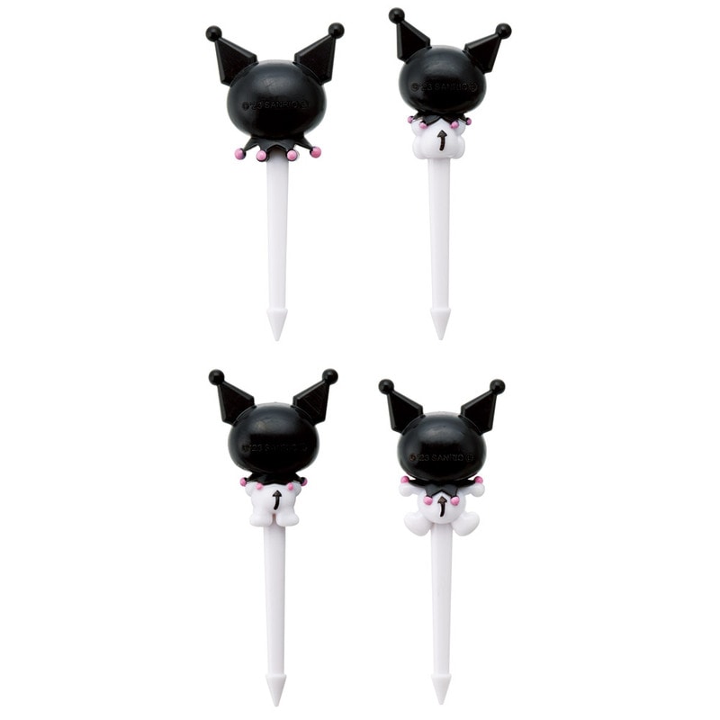 SKATER Kurome Bento Decoration Sanrio Food Cooking Bento Decoration Fruit Fork Cute Decoration Set of 4