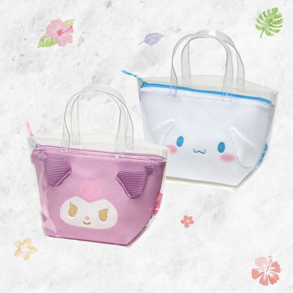 Sanrio Popular Characters Sauna Bag Mesh Inner Bag Suit Bag Washable Lifestyle Hot Spring Beach Bath Products Storage Bag Toilet Bag