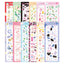 Cute circus series pvc waterproof stickers flowers pet kittens decorative stickers pocket stickers