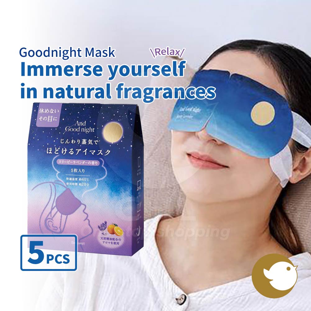 Beauwell Steam Eye Mask – Lavender & Sweet Orange 5 pcs