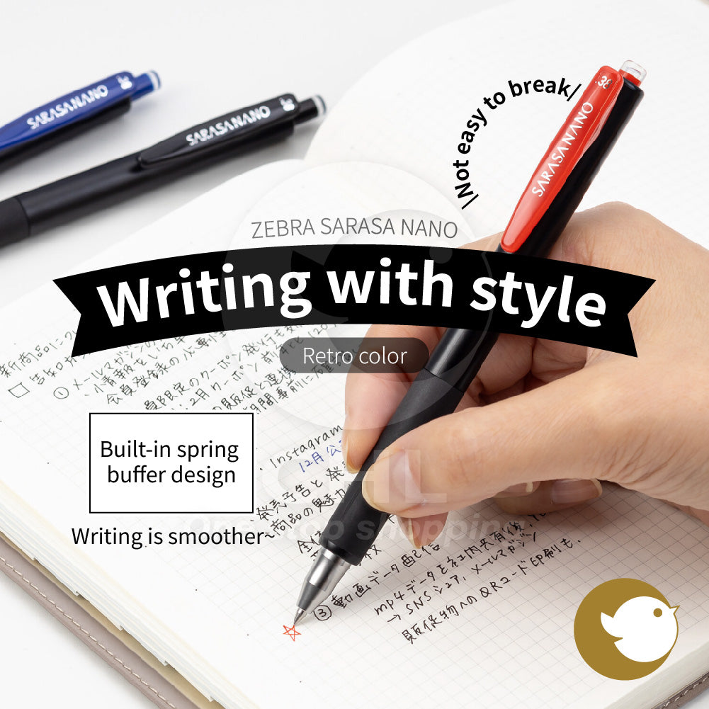 ZEBRA SARASA NANO 0.3mm 0.38mm new neutral pen retro color refill limited combination set