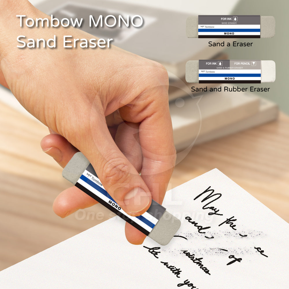 TOMBOW MONO Sand Eraser Sand and Rubber Eraser ES-510B ES-512B