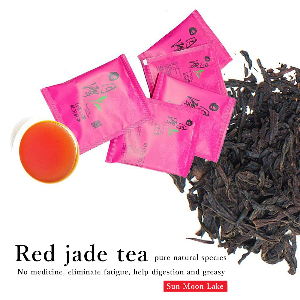 Pure natural planted Taiwan tea Sun Moon Lake Red jade black tea Taiwan tea No. 18 pesticide-free tea bags 10 pieces