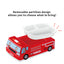 Skater Tomica Lunch Tray Fire Truck Police Car Microwave Dishwasher Removable Dividers Antibacterial Treatment Kids Lunch Boys Gift