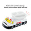 Skater Tomica Lunch Tray Fire Truck Police Car Microwave Dishwasher Removable Dividers Antibacterial Treatment Kids Lunch Boys Gift