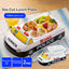 Skater Tomica Lunch Tray Fire Truck Police Car Microwave Dishwasher Removable Dividers Antibacterial Treatment Kids Lunch Boys Gift