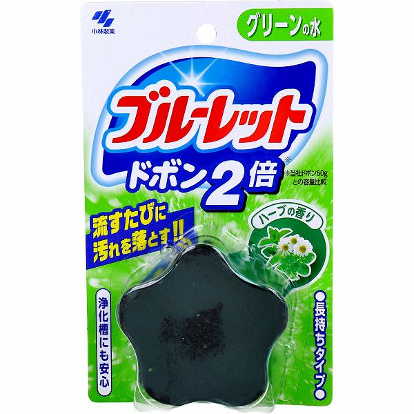 Bluelet Dobon, made in Japan, 2 times the cleaning power, toilet cleaning block, 5 scents: lavender/blue mint/herbal/soap/grapefruit