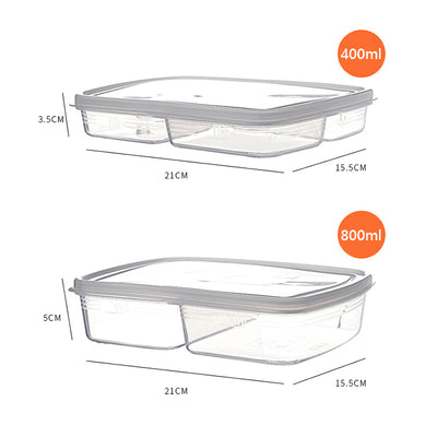 Nakaya Made in Japan, caixa de preparação de dois compartimentos de dois compartimentos de quatro compartimentos da caixa de preparação de embalagem congelada