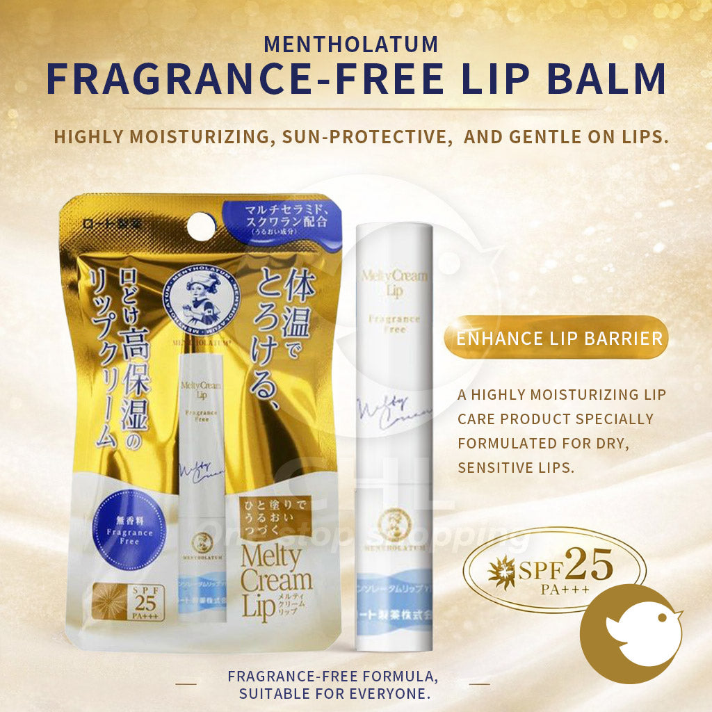 Mentholatum Unscented Moisturizing Lip Balm 2.4 g