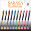 Zebra Sarasa JJ15 0,5 mm Deco błyszczący kolor czarny wałek jasny kolor neutralny pióro długopisowe długopisowe pięć w grupie dziesięć w grupie