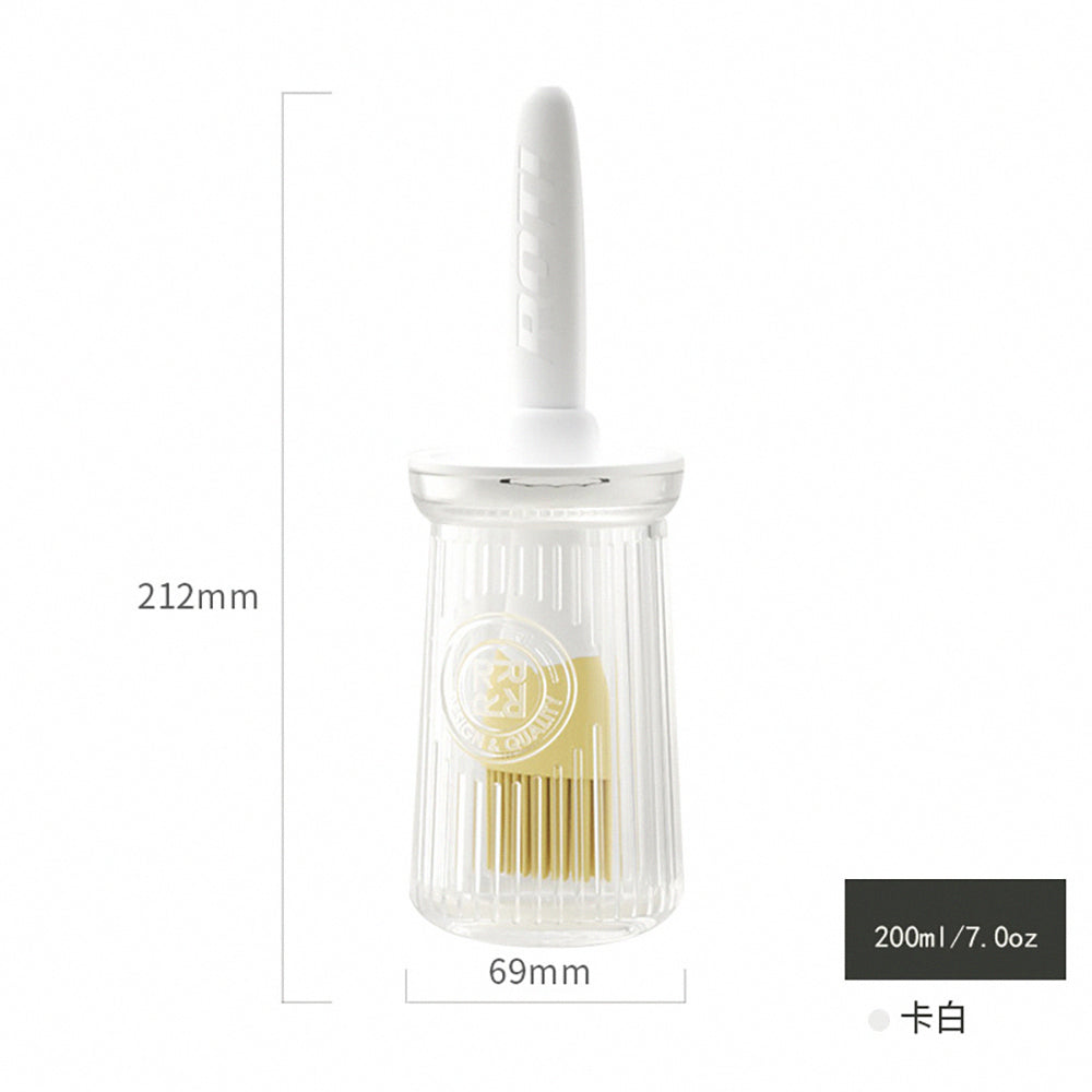 Household sauce brush, a good helper for brushing sauce, food grade silicone soy sauce brush, white, oil brush jar, oil jar glass bottle, cream brush, cooking brush, barbecue brush, baking brush, conditioning