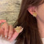 Korean style, high-end earrings, European and American style, simple, trendy, elegant, light luxury