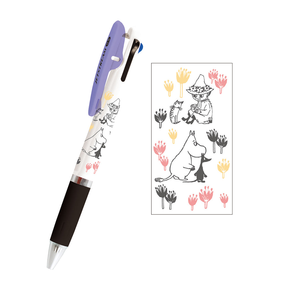 דגם חמוד x יוני 300348 Jetstream דפוס קריקטורה פודינג כלב מפרק 0.5 מ"מ 3 צבעי עט פונקציונלי 3 צבעי עט עט עט