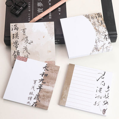 Momo guofeng thư pháp vật liệu giấy cổ văn bản trang trí túi trang trí cơ sở ghi chú ghi chú giấy đa vật liệu