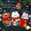 Cute portable snack gift bag with various styles: reindeer, elk, ice crystal, Merry Christmas, Santa Claus, snowman, socks, handbag, bear, rabbit, packaging