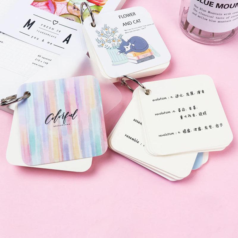 3 Ring Buckle Pocket Portable Small Book Various Animal Shapes Cute Stationery NP-H7TMW-001 - CHL-STORE 