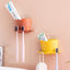 Perforated toothbrush seat storage rack, simple and practical, easy to use, can be hung, bathroom, home, toothbrush, life fun