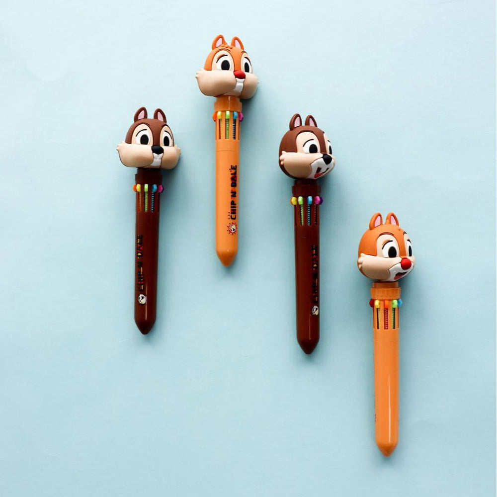 Disney Ten Color Ballpoint Pen Cute Cartoon Model Big Head – CHL